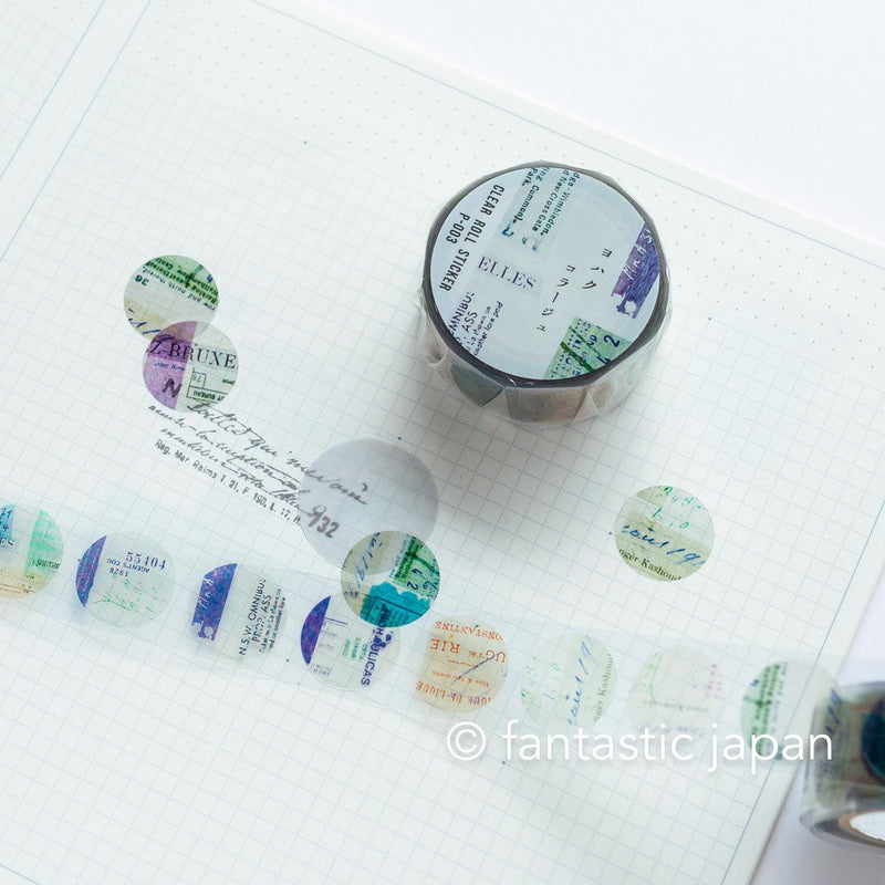 YOHAKU clear roll sticker -collage-