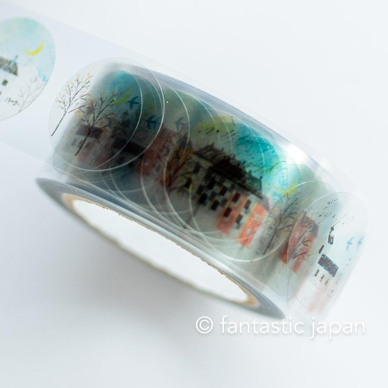 YOHAKU clear roll sticker -Street corner on someday-