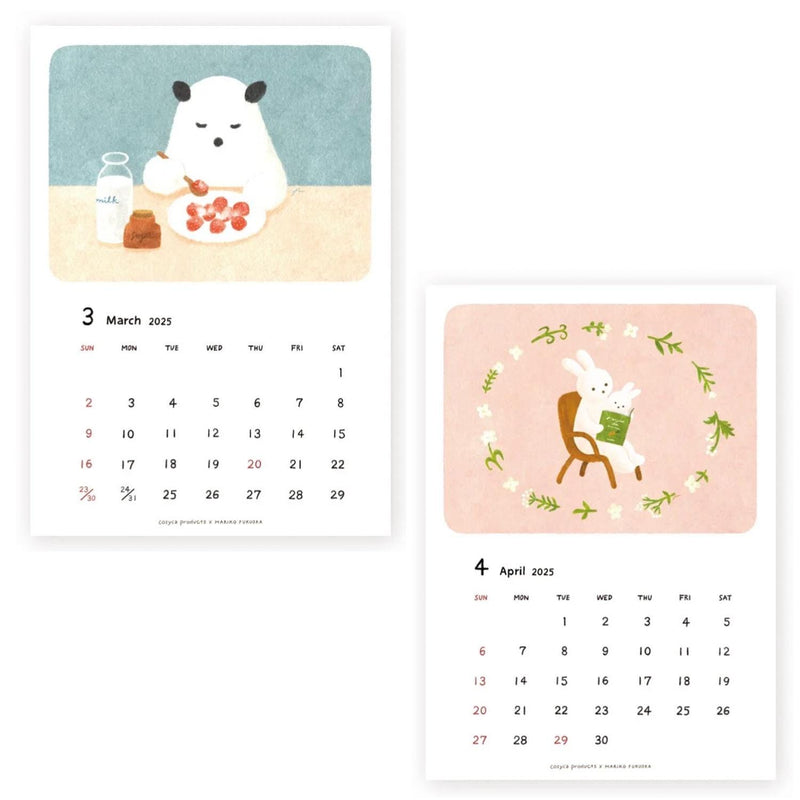 Mariko Fukuoka 2025 CALENDAR / cozyca product