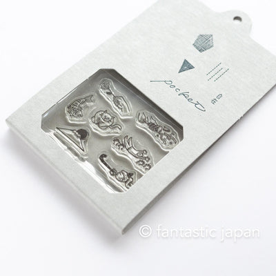 Mizushima JIZAI Clear Stamps POCKET -congrats-  / nombre stamp