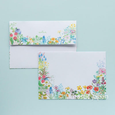 Hallmark Writing Letter Pad and Envelopes -glorious garden-