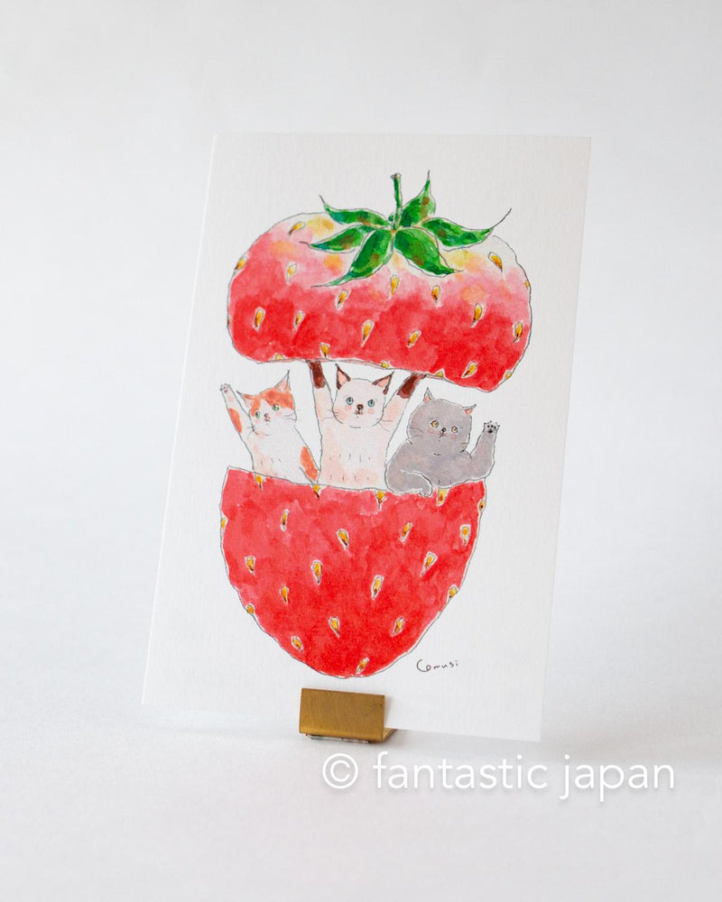 tocoro comugi post card -hello from strawberry -