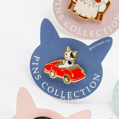 Pottering Cat hard enamel pin -kids car-