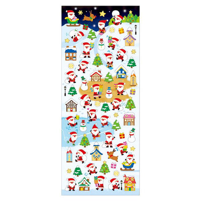 Christmas Gold Foil sticker / Winter selection -mini Santa Clause- / mind wave holiday sticker