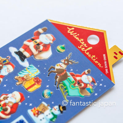 Christmas Gold Foil sticker / Winter selection -Christmas night- / mind wave holiday sticker