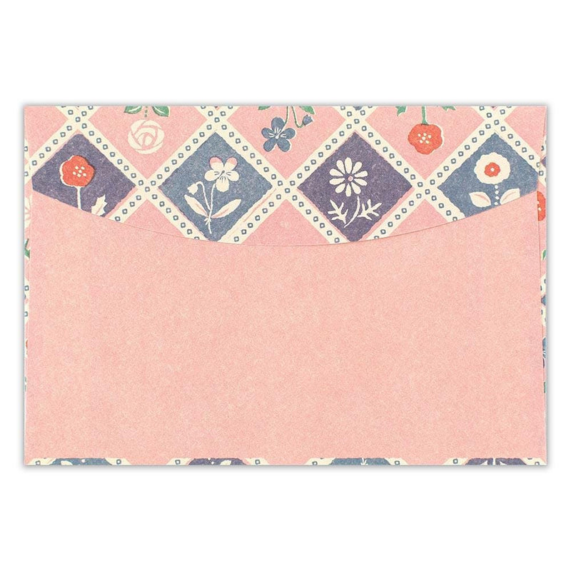 Japanese Washi letter set / WANOWA -retro flower design- / NB letter set