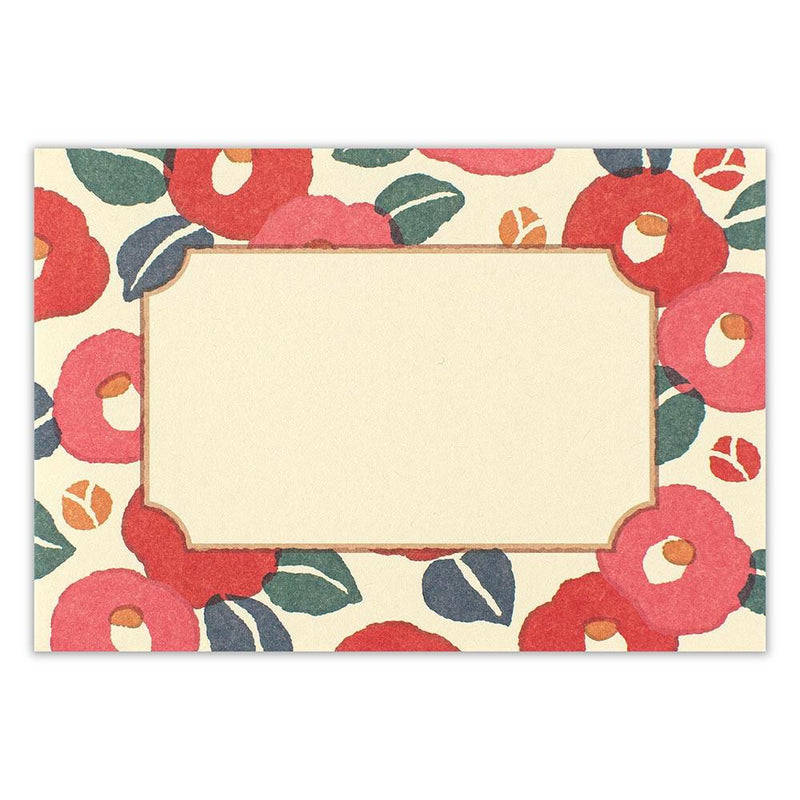 Japanese Washi letter set / WANOWA -Camellia japonica- / NB letter set