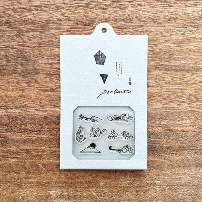 Mizushima JIZAI Clear Stamps POCKET -congrats-  / nombre stamp