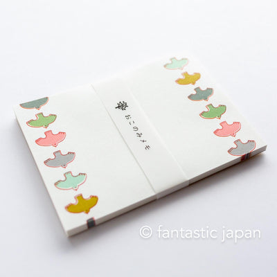 mizushima memo pad -bird-