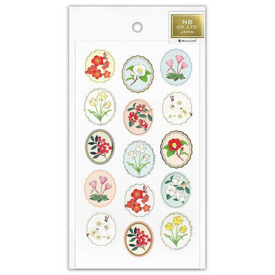 Washi winter sticker -winter flower-