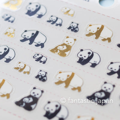 Simple deco sticker / Animal parade -panda- / design by Ryoji Nakajima