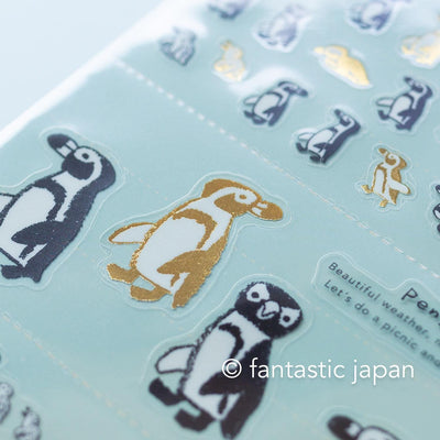 Simple deco sticker / Animal parade -penguin- / design by Ryoji Nakajima