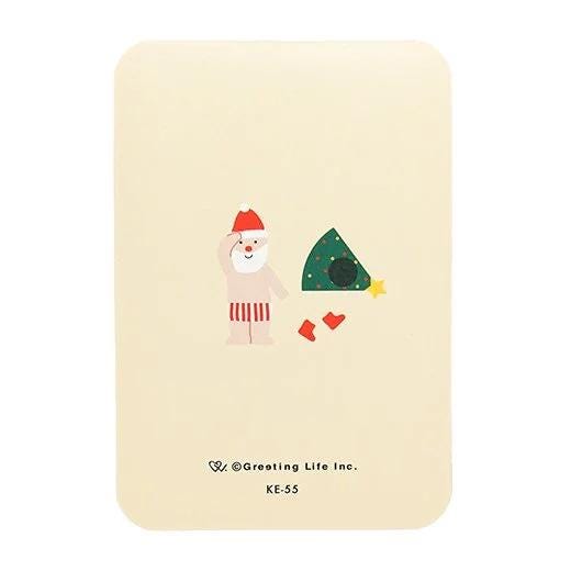 Christmas mini pop card -Santa Claus in Christmas tree costume-