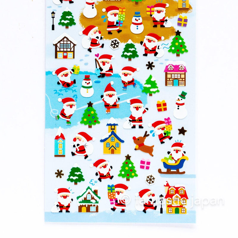 Christmas Gold Foil sticker / Winter selection -mini Santa Clause- / mind wave holiday sticker