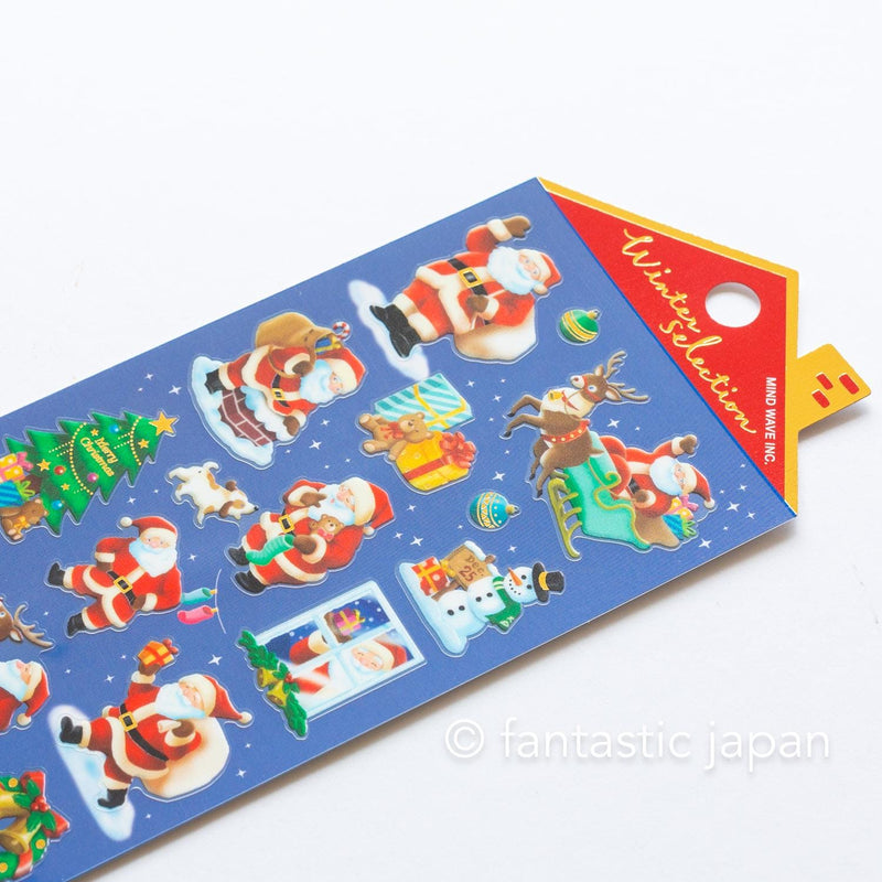 Christmas Gold Foil sticker / Winter selection -Christmas night- / mind wave holiday sticker