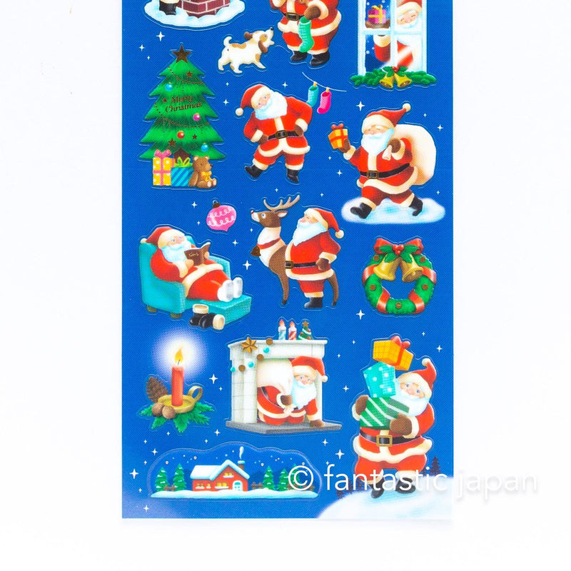 Christmas Gold Foil sticker / Winter selection -Christmas night- / mind wave holiday sticker