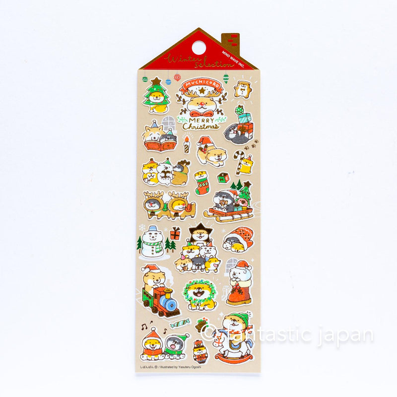 Christmas Gold Foil sticker / Winter selection -shibanban- / mind wave holiday sticker