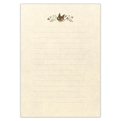 Japanese Washi letter set / WANOWA -black cat- / NB letter set