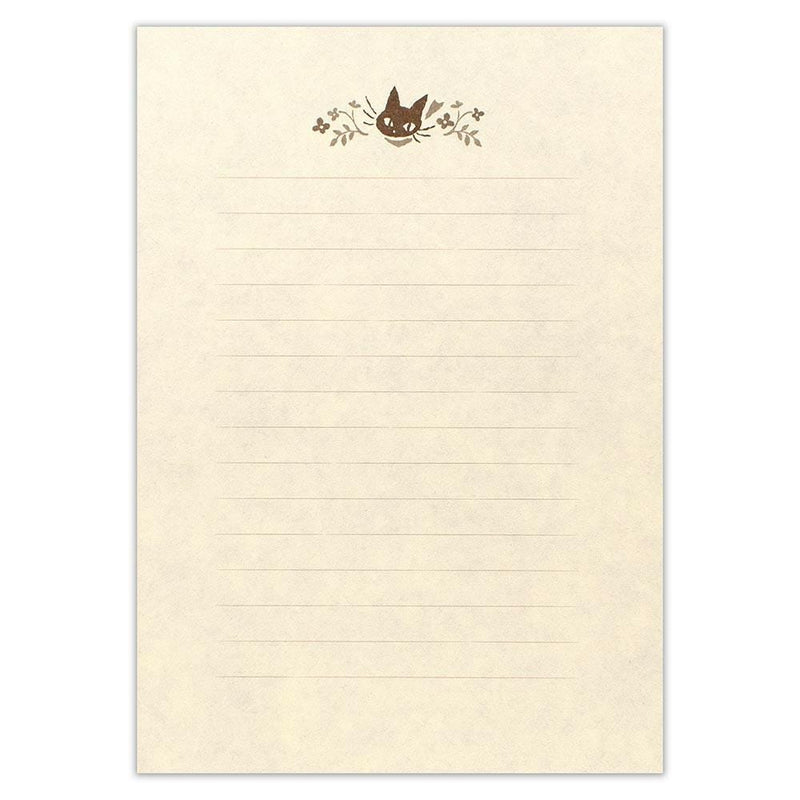 Japanese Washi letter set / WANOWA -black cat- / NB letter set