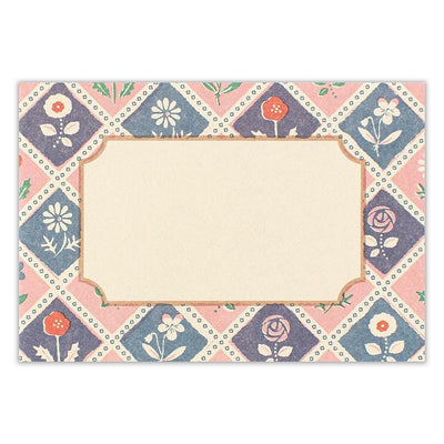 Japanese Washi letter set / WANOWA -retro flower design- / NB letter set