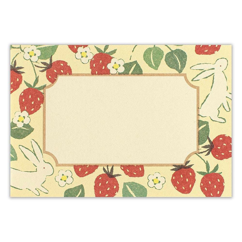 Japanese Washi letter set / WANOWA -rabbit and strawberry- / NB letter set