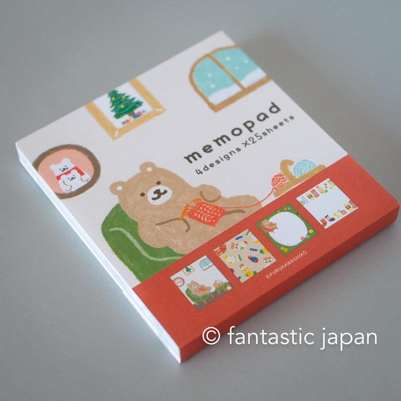 Memo pad -Knitting bear-