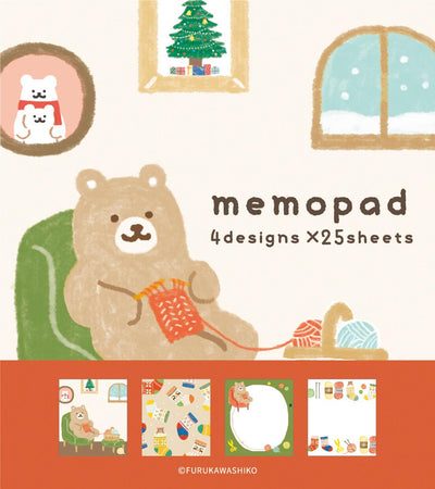 Memo pad -Knitting bear-