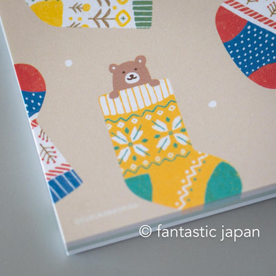 Memo pad -Knitting bear-