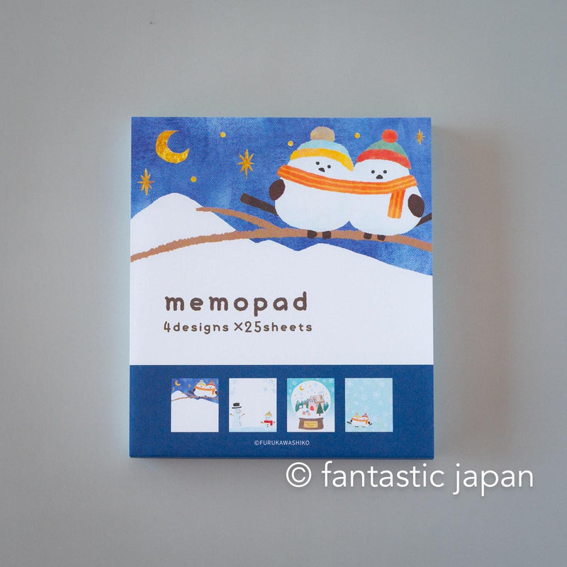 Memo pad -long tailed tit-