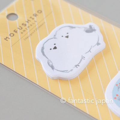 die-cut sticky notes / MOFUSHIRO -long tailed tit"-