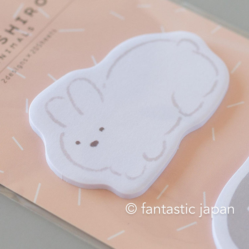 die-cut sticky notes / MOFUSHIRO -rabbit-