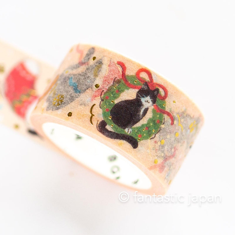 Christmas limited Masking Tape -cats holiday party-