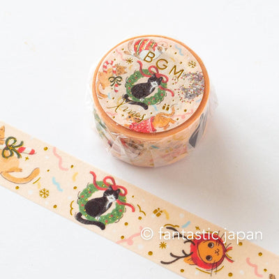 Christmas limited Masking Tape -cats holiday party-