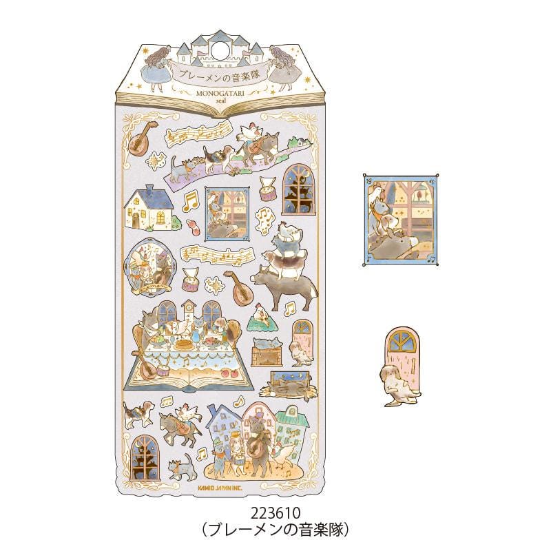 Monogatari sticker -Town Musicians of Bremen- / kamio Japan