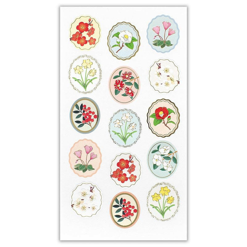 Washi winter sticker -winter flower-