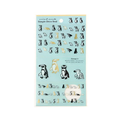 Simple deco sticker / Animal parade -penguin- / design by Ryoji Nakajima