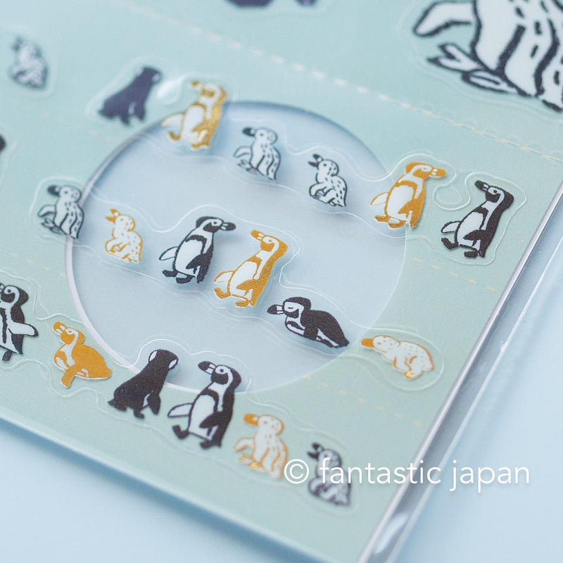 Simple deco sticker / Animal parade -penguin- / design by Ryoji Nakajima