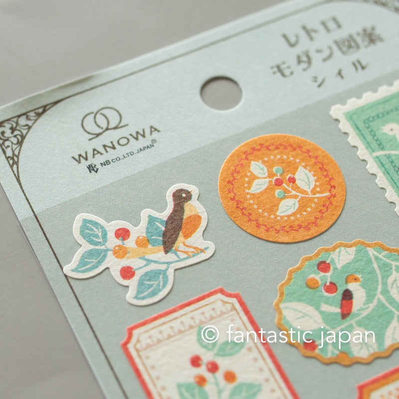 Washi Sticker / WANOWA -little bird and fruits-