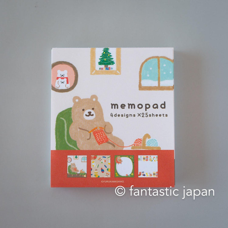 Memo pad -Knitting bear-