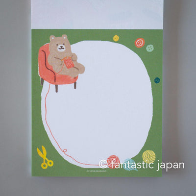 Memo pad -Knitting bear-