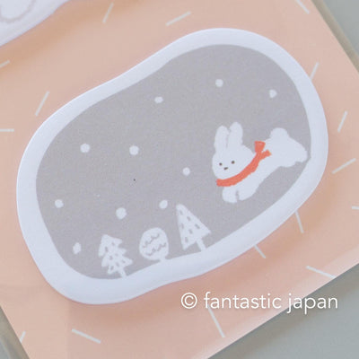 die-cut sticky notes / MOFUSHIRO -rabbit-