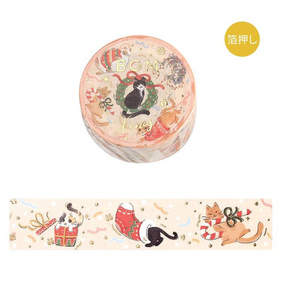 Christmas limited Masking Tape -cats holiday party-