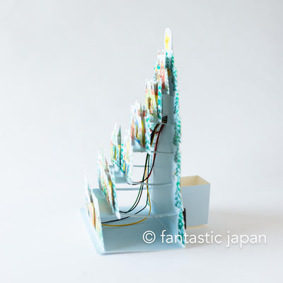 Melody and Light holiday card -Mountain Christmas town-