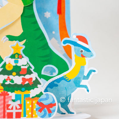 Melody and Light holiday card -dinosaur Christmas song-