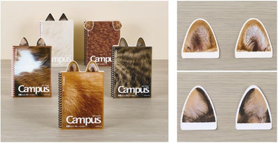 KOKUYO  / Limited Campus paw soft ring cat notebook -toy poodle-