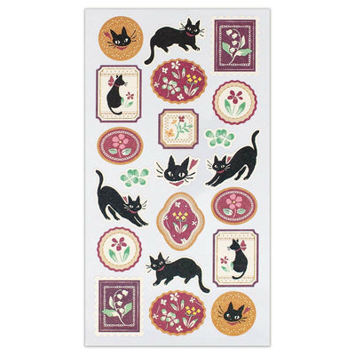 Washi Sticker / WANOWA -black cat-