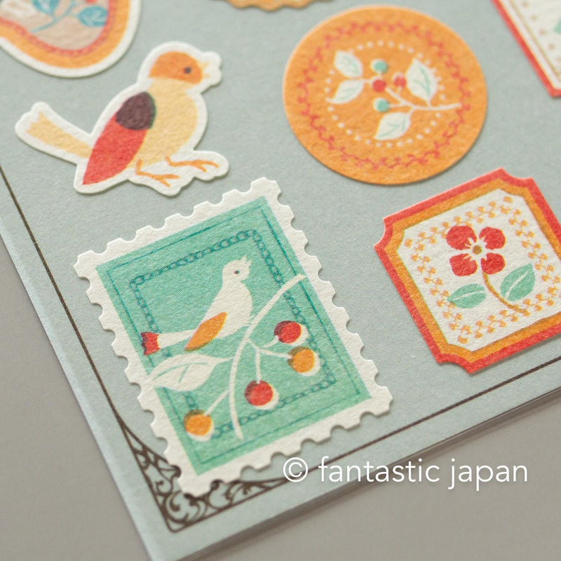 Washi Sticker / WANOWA -little bird and fruits-