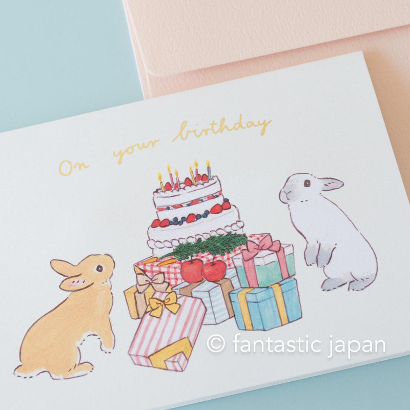 Schinako Moriyama greeting card -On your birthday-