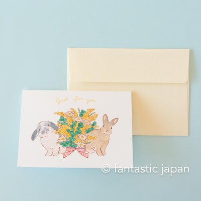 Schinako Moriyama greeting card -Just for you-