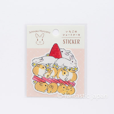 Schinako Moriyama sticker -Strawberry shortcake-